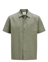 Jack & Jones - Jprcceaston Seersucker S/S Shirt Ln - Lininiai marškiniai - Žalia