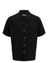 Jack & Jones - Joreaster Patras Resort Shirt Ss Ln - Marškiniai trumpomis rankovėmis - Juoda