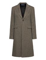 Polo Ralph Lauren - Wool-Blend Herringbone Coat - Vilnonis paltas - Pilka