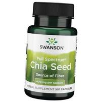 Chia sėklų ekstraktas, viso spektro chia sėklos 400, Swanson 60 dangtelių (71280065) 60caps