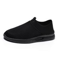 Vyriški slip-on mokasinai vasariniai tinklelio batai vyriški 2024 36 juoda