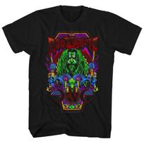 Rob Zombie Necro Rock N Roll Muzika Klasikinis Marškinėliai Juodi Unisex Marškinėliai M blue