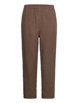 Weekday - Relaxed Linen Joggers - Lininės kelnės - Ruda