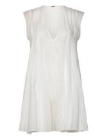 Weekday - Short Chiffon Dress - Trumpa suknelė - Balta