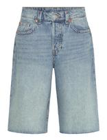 Monki - Peggy Low Waist Loose Baggy Leg Denim Shorts - Džinsiniai šortai - Mėlyna