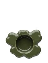 Marimekko Home - Unikko Tea Light Holder 10X3Cm - Žvakių laikiklis - Žalia