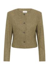 My Essential Wardrobe - Mwbilla Short Blazer - Trumpas švarkas - Chaki spalva