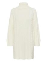 Cream - Crskie Knit Dress - Trumpa suknelė - Balta