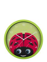KARLSSON - Wall Clock Peekaboo Ladybug Green - Laikrodis - Žalia
