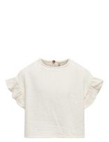 Kids Only - Kogthyra Life S/S Capsleeve Top Wvn - Palaidinės ir tunikos - Balta