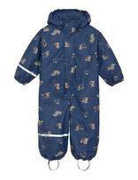 CeLaVi - Rainwear Suit - Aop, W. Fleece - Apsauginis kombinezonas nuo lietaus - Mėlyna
