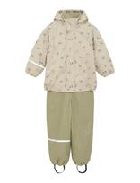CeLaVi - Rainwear Set - Aop, W. Fleece - Lietaus drabužių komplektas - Žalia