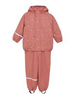 CeLaVi - Rainwear Set - Aop, W. Fleece - Lietaus drabužių komplektas - Rožinė