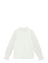 Creamie - T-Shirt Ls - Palaidinės ir tunikos - Balta