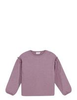 Minymo - T-Shirt Ls Glitter Rib - Palaidinės ir tunikos - Violetinė