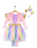 Den Goda Fen - Dress Unicorn W Diadem - Personažų kostiumas - Rožinė