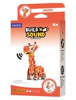 MierEdu - 3D Puzzle With Sound - Giraffe - 3D galvosūkiai - Marga / raštuota