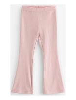 Lindex - Trousers Flare Lurex Rib - Kelnės - Rožinė