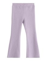 Lindex - Trousers Flare Lurex Rib - Kelnės - Violetinė