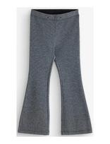 Lindex - Trousers Flare Lurex Rib - Kelnės - Pilka