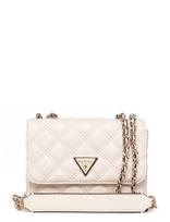 GUESS - Giully Ii Mini 2 Comp Cvrt Flp - Rankinė per petį - Kreminė spalva