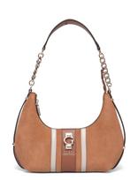 GUESS - Erenia Top Zip Shoulder Bag - Rankinė - Ruda