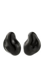Pilgrim - Lian Earrings Silver-Plated/Black - Auskarai - Juoda