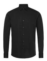 Calvin Klein - Slim Esntl Poplin Nos Str Sld - Verslo marškiniai - Juoda