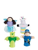 ROBA - Plush Handpuppet Set 4 Pc - Pliušinis žaislas - Marga / raštuota