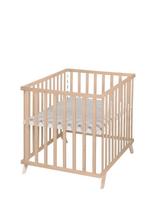 ROBA - Wooden Playpen 75X100 Cm - Lopšinės - Balta