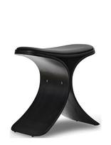 Gejst - Luno Stool Black Oak/ Black Leather - Taburetės ir suolai - Juoda