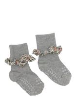 GoBabyGo - Non-Slip Socks - Bamboo / Liberty - Neslystančios kojinės - Pilka