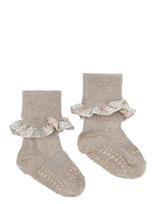 GoBabyGo - Non-Slip Socks - Bamboo / Liberty - Neslystančios kojinės - Smėlio