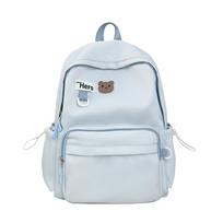 Student Schoolbag for Primary School Girls Three To Five and Six Grade Backpack mėlyna