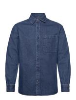 Knowledge Cotton Apparel - Organic Cotton Natural Indigo Denim - Džinsiniai marškiniai - Mėlyna