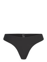 Weekday - V-Shaped Ribbed Bikini Thong - Stringai - Juoda
