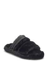 Tommy Hilfiger - Hilfiger Fur Slipper - Šlepetės - Juoda