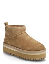 Tommy Hilfiger - Tjw Flatform Snow Boot Suede - Meškiukas - Smėlio