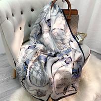100% Natūralaus Šilko Skaros Galvos Skara Moterims Spausdintos Hangzhou Natūralaus Šilko Ilgos Skaros Vasaros Prabangus Dizainas Gryno Šilko Foulard Femme 170x53cm