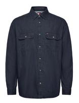 Tommy Jeans - Ls Relaxed Denim Shirt Bl Bk - Džinsiniai marškiniai - Tamsiai mėlyna