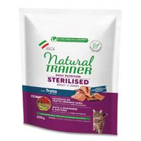 Sausas kačių maistas Natural Trainer Sterilised, žuvis, 0.3 kg