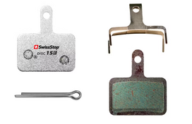 Stabdžių kaladėlės SwissStop DISC 15 E Shimano / Quad / Tektro / TRP, metalas, sidabro sp.
