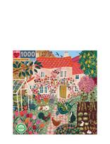 Eeboo - Puzzle 1000 Pcs - English Cottage - Dėlionė - Marga / raštuota