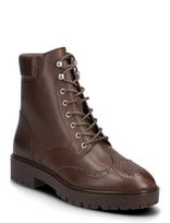 Lauren Ralph Lauren - Allyson Perforated Lace-Up Bootie - Suvarstomi batai - Ruda