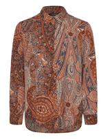 Lauren Ralph Lauren - Classic Fit Paisley Crepe Shirt - Marškinėliai ilgomis rankovėmis - Marga / raštuota