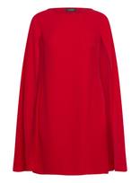 Lauren Ralph Lauren - Cape Georgette Cocktail Dress - Vakarėlių suknelė - Raudona