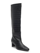Copenhagen Studios - Cph297 Croco Leather Black - Ilgaauliai batai - Juoda