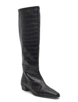 Copenhagen Studios - Cph295 Croco Leather Brown - Ilgaauliai batai - Juoda