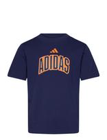 Adidas Sportswear - J Std Gfx Tee - Marškinėliai trumpomis rankovėmis - Tamsiai mėlyna