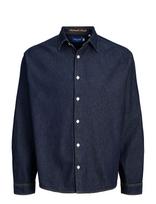 Jack & Jones - Jornorrebro Denim Shirt Ls Sn - Džinsiniai marškiniai - Tamsiai mėlyna